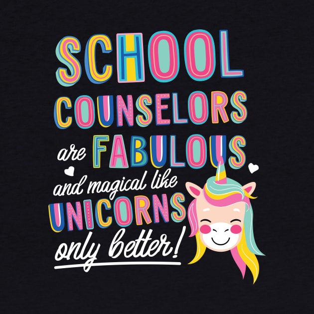 School Counselors are like Unicorns Gift Idea by BetterManufaktur